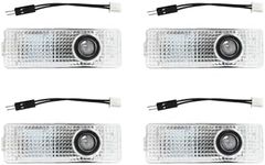 Foocvc 4pcs Door Light Logo Projector Compatible with 1/2/3/4/5/6/7/M/X/Z/GT Series Accessories Puddle Lights Car Welcome Light 50TH