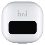 Bril UV-C Toothbrush Sanitizer Portable Sterilizer Cover Holder and Case for Any Size Toothbrush - White