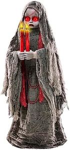 Spirit Halloween 3.5 Ft Grave Watcher Animatronic | Decorations | Animated | Light Up LEDs | Arm and Head Motions