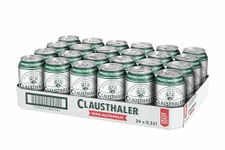 Clausthaler Original Alcohol Free Beer - Case 24 x 330ml, <0.5% Cans | Lager | Vegan, Low Calorie | Ingredients: Water, Barley, Malt & Hops