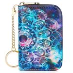 APHISON Credit Card Holder for Women Card Case RFID Blocking Ladies Cute Cartoon Artistic Coin Purses Small Wallet Pouch for Girls/Kids 10 Card Slots Gift Mandala