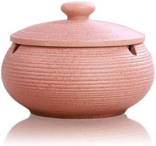Lependor Ceramic Ashtray with Lids,Windproof,Cigarette Ashtray for Indoor or Outdoor Use，Ash Holder for Smokers,Desktop Smoking Ash Tray for Home Office Decoration - Pink