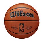 WILSON NBA Authentic Outdoor Basketball - Size 6-28.5", Brown