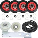 4392067 Dryer Repair Kit & W10837240 Dryer Idler by Seentech, Includes WPW10314173 Drum Rollermm,661570V Belt, 279640 Idler Pulley – Replaces 2015 4392067VP 80047 587637