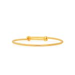 22K Yellow Gold Bangle/Kada for Kids | 22kt (916) BIS Hallmark Pure Gold Adjustable Bangle for New Born Baby Naming Ceremony, Birthday & Diwali Gifting | 22 Karat Gold Bangle for Girls & Boys (0-3Y)