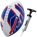 Franklin Sports NFL Buffalo Bills Football - Youth Football - Mini 8.5" Rubber Football - Perfect for Kids - Team Logos and Colors!, Black, 70153F15Z