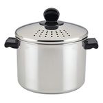 Farberware Classic Stainless Steel 8-Quart Covered Straining Stockpot