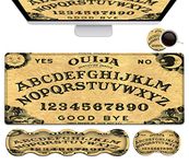 Large Mouse Pad, Gaming Mouse Pad Memory Foam Keyboard Wrist Rest, Office Desk Pad with Stitched Edges, Laptop Desk Table Protector, Ouija Board Writing Mat, Extended Office Desk Mat