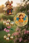 Paradigm Pictures Feng Shui Wind Chime for Home Decor Items | Vastu Hanging Bell for Balcony, Bedroom & Living Room Decoration