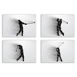 Summit Designs Golf Wall Art Decor Prints - Set of 4 (8x10) Inch Unframed Poster Photos - Man Cave, Office, Bedroom, Basement, Bar | Boys Girls Gift Idea