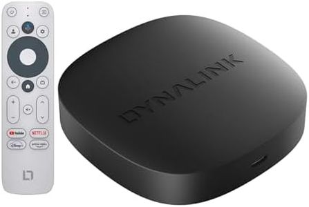 Kinhank Google TV Box, Smart TV Box 4K UHD HDR10+, Dolby Audio, Supporto per lettore multimediale in streaming Certificato Google/Netflix, 2GB+16GB, Google Assistant Screen Mirror, 2.4G+5G WiFi, BT5.0