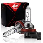 WinPower H9 12V 65W Bulb Halogen Headlight High Beam 3000K Yellow Lights for Original Headlamp Replace, Twin Pack