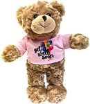 Jolitee Recovery Bear Gifts for Kids and Adults, Teddy Broken Arm Broken Leg, Get Well Stuffed Animal Teddy Bear with Left or Right Arm Cast Sling 10.5 inches (Get Well Soon Girl)