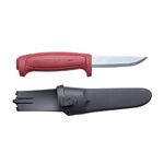 Morakniv Craftline Basic 511 Fixed Utility Knife with Carbon Steel Blade and Combi Sheath, 3.6-Inch