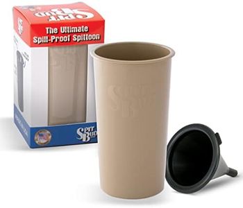 Original Olive Green by Spit Bud - Spittoon for Chewing Tobacco - Portable Dip & Snuff Cup with Lid, Pop Tab, Spill-Proof Funnel - Fits Most Cup Holders - Holds 8oz, 4x4x7"