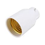 Generic Pack of 1 Light Bulb Holder, B22 to E27 Bayonet to Edison Screw Lamp Light Adaptor Converter - [Energy Class A]