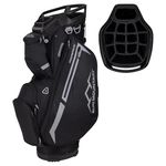 Sun Mountain 2025 Maverick 14 Way Divider Golf Bag with 9 Spacious Pockets - Lightweight Golf Bag for Men and Women with Ergonomic Shoulder Straps Ideal for Both Carts and Walking - Black