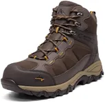 NORTIV 8 Waterproof Steel Toe Boots for Men Slip Resistant Safety Industrial Boots Paladin-Steel,Size 13,Brown-Suede