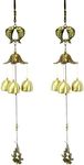 Toyvian 2pcs Metal Wind Chimes with Fish Decoration Vintage Windbells Hanging Ornament Decorations for Home Outdoor Garden Patio (Fish)