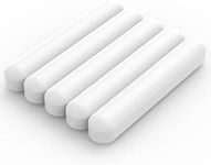 Labasics 5-Pack Stir Bar Set, 50 mm PTFE-Coated Magnetic Stirring Bars White Laboratory Stir Mixer for Stirrers, 5 PK