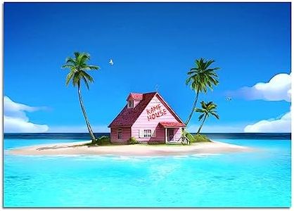Thspinut Anime Poster Kame House, 12x16.5inch, Unframed Wall Art for Bedroom Decor, Waterproof, Dragon Ball Series Gift