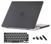 Midkart Slim 1mm Case Compatible with MacBook Air 15 inch Model M3 A3114 M2 A2941 Release 2024 2023 with Liquid Retina Display & Touch ID Anti-Scratch Anti-Fingerprint, Thin Black