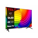 TCL 43RC630K 43-inch QLED Television, 4K Ultra HD, Roku TV (Smart TV with Dolby Vision & Audio, Onkyo Sound system, HDR 10+, compatible with Google assistant & Alexa)