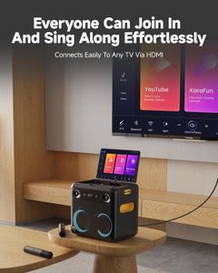 Ikarao Smart Karaoke Machine – 32GB Portable Music System