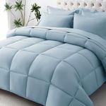 JOLLYVOGUE Queen Comforter Set, 7-Piece Bed in a Bag Queen, Ultra-Soft Comforters Queen Size, Queen Size Comforter Sets, Goose Down Alternative, Oeko-TEX Certified, Sheets & Pillowcases