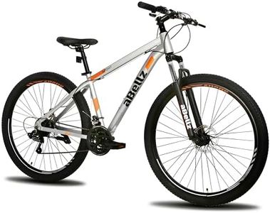 29" Mountain Bike, 19" Aluminum Frame, Suspension Fork, Shimano 21-Speeds MTB (Silver)