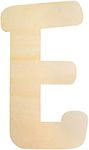 Large Wooden Letters, 30cm Wooden Letter for Crafts Children's Names Capital Alphabet 5mm Thick Unfinished MDF Wood Slices Nursery Wall Hanging Art Sign Board Painting Home Decor (E)