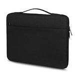 Laptop Sleeve for 16 Inch MacBook Pro M1 Pro/Max A2485 A2141 2021-2019, 14-15.6 Inch Notebook Computer Shockproof Water Resistant Protective Bag Carrying Case with 2 Pockets, Black