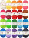 20 Acrylic Yarn Skeins - 438 Yards 