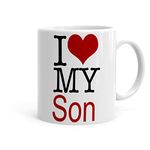 Khakee I Love My Son Theme Printed Coffee Mug (325 ml) - Gift for Son