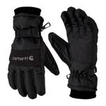 Carhartt Men's WP Waterproof Insulated Glove Cold Weather, Black, Large