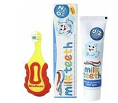 Sanitral Baby's Oral Care Set-Step-by-Step Baby Toothbrush 0-2 Years-Supersoft Brush Extra Small Head, Gentle Brushing & Cleaning and Milk Teeth Babies Toothpaste 50ml
