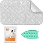 Ironing Mat,Portable Travel Ironing Blanket,WL-YBOPRO Thickened Heat Resistant Ironing Pad Cover for Washer, Dryer, Table Top, Countertop, Small Ironing Board, Gift Silicone Iron Rest Pad (19×33 inch)