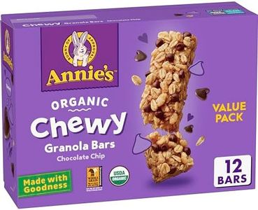 Annie's Organic Chewy Granola Bars, Chocolate Chip, Kids Snacks, 12 ct