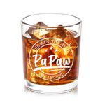 Futtumy 10 OZ The Man The Myth The Legend Whiskey Glass, Papaw Gifts, Gifts Fathers Day for Papaw Grandpa Grandfather, Papaw Gifts from Grandkids, Papaw Gifts for Fathers Day Christmas Birthday