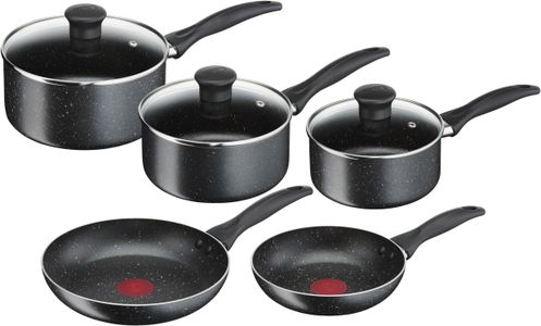 Tefal Origins Stone 5-Piece Cookware Set – Non-Stick Pots & Pans