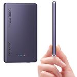 LUCKYDUO Mag-safe Battery Pack,5000mAh 0.3in Ultra Slim Magnetic Power Bank,Thin Compact Wireless Portable Charger with PD 20W Two Way USB-C Charging,Compatible with iPhone 15/14/13/12 Series