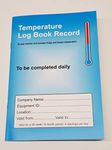 Fridge Temperature Record Book Log Book A5 (210 X 148mm) Food and Fridge temperature recorder. 32 page. Food Hygiene information inside back page