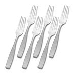 Mikasa 5155802 Satin Loft Stainless Steel Dinner Fork, Set of 6