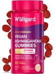 Wellgard Vegan Ashwagandha Gummies – High Strength Ashwagandha with Vitamin B6, Highly Bioavailable, 60 Gummies, UK Formulated