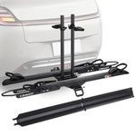 CRAVOT Ebike Rack with Ramp, E2 Plus w/ 3Positions Foldable, 200 lbs Capacity Heavy Bike Rack Electric Bike Carrier for 2 E-Bike, Foldable Bike Racks for Tow Hitch Up to 5-in Fat Tire 2" Receiver