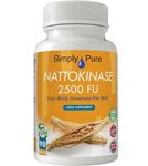 Simply Pure Nattokinase Capsules x 90 | 500mg (2500 FU) per Capsule | 100% Pure, Gluten Free, GM Free, Vegan | HACCP Certified