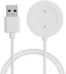 kwmobile USB Cable Charger Compatible with Xiaomi Mi Watch Color Sport / S1 Active Cable - Charging Chord for Smart Watch - White