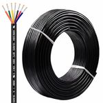 LINKSQ UL2464 20FT 18 Gauge 7 Conductor Electrical Wire, Tinned Oxygen Free Copper 7 Wire, 18/7 AWG Landscape Wire, OFC Speaker Wire, Low Voltage Wire, Automotive Battery Wire, Solar Panel Cable