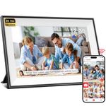 2K HD Digital Picture Frame WiFi, 10.1 Inch 32 GB LED Picture Frame with IPS Touch Screen & Calendar Weather, Auto Rotate Digital Frame, Share Photos and Videos with Sound Instantly via Frameo from