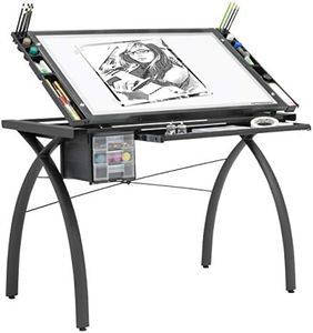 Artograph Futura Light Table for Artists, Drawing with Dimmable Light and Adjustable Top